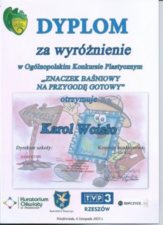 wyroznienie_Karol_Wcislo_2a_2023